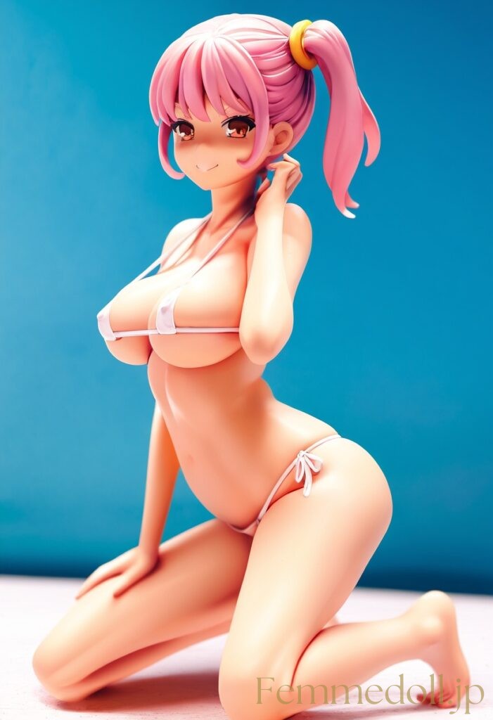 【エロ画像】マイクロビキニからはみ出そうな爆乳美少女のフィギュア風AIイラスト2 29枚目