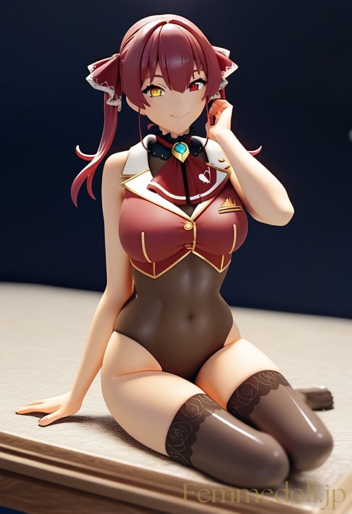 【エロ画像】Vtuber 宝鐘マリンのフィギュア風AIイラスト 8枚目