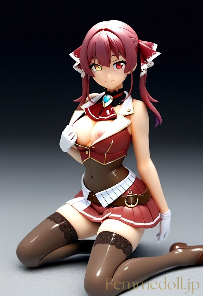 【エロ画像】Vtuber 宝鐘マリンのフィギュア風AIイラスト 30枚目