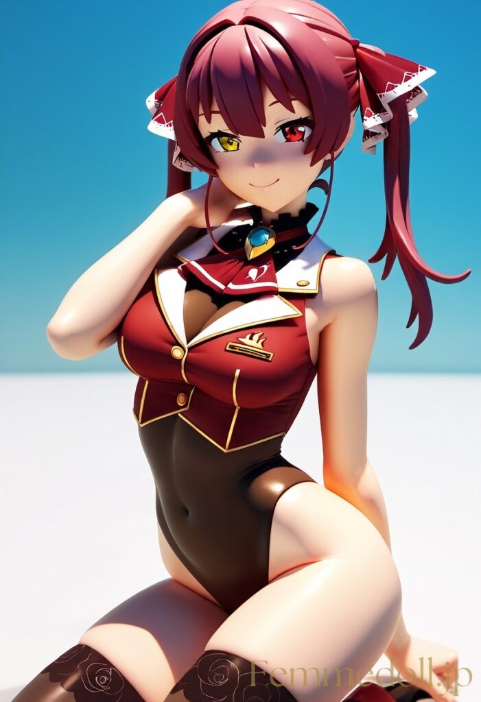 【エロ画像】Vtuber 宝鐘マリンのフィギュア風AIイラスト 24枚目