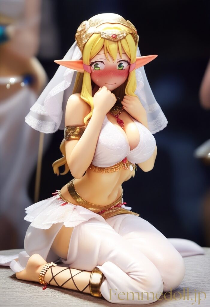 踊り子エルフのセクシー衣装エロフィギュア風AIイラスト 29枚目