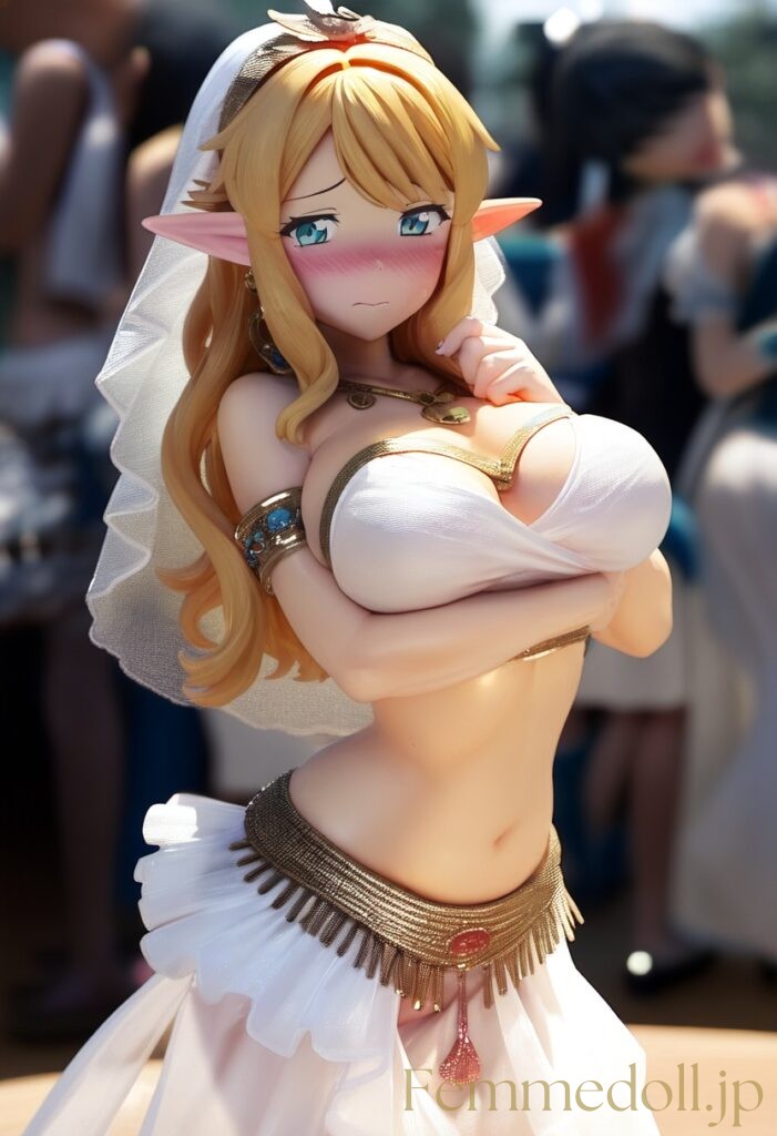 踊り子エルフのセクシー衣装エロフィギュア風AIイラスト 30枚目