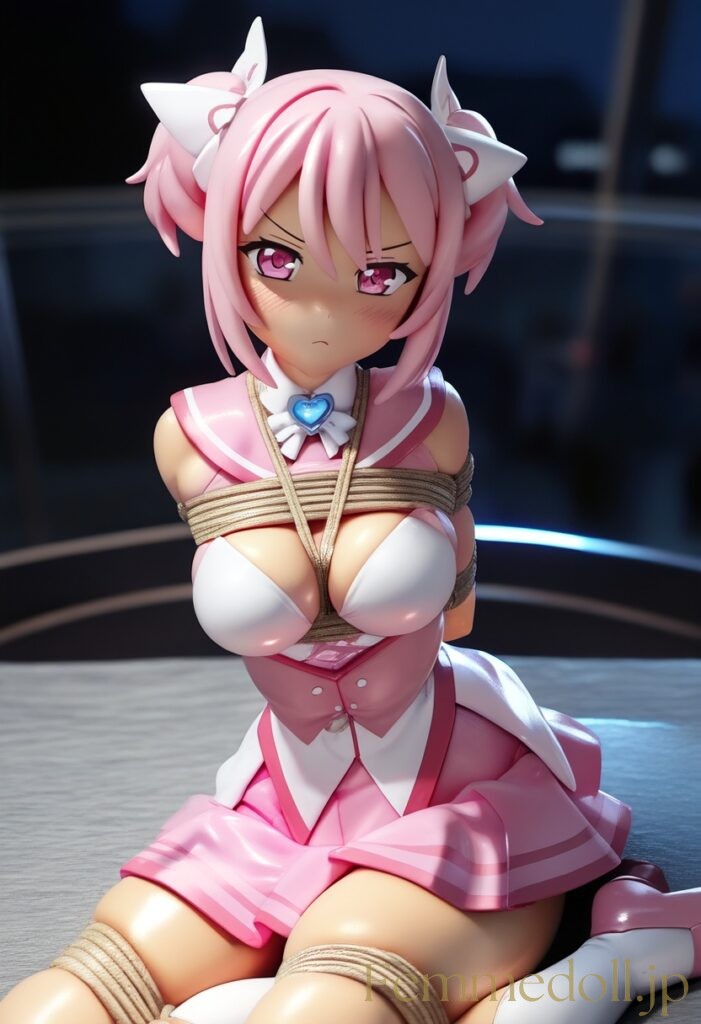 魔法少女が悪の組織に捕まっちゃった風のエロフィギュアAIイラスト 11枚目
