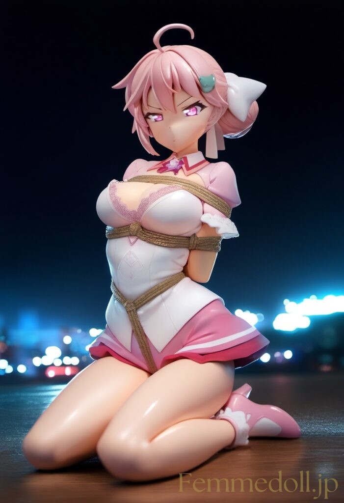 魔法少女が悪の組織に捕まっちゃった風のエロフィギュアAIイラスト 9枚目
