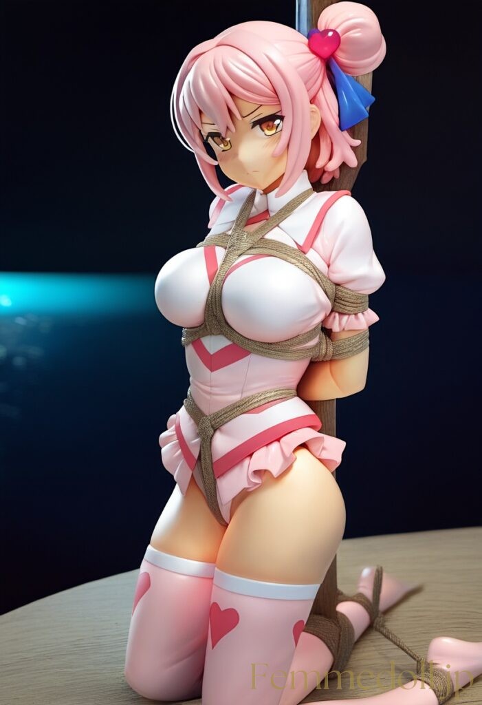 魔法少女が悪の組織に捕まっちゃった風のエロフィギュアAIイラスト 8枚目