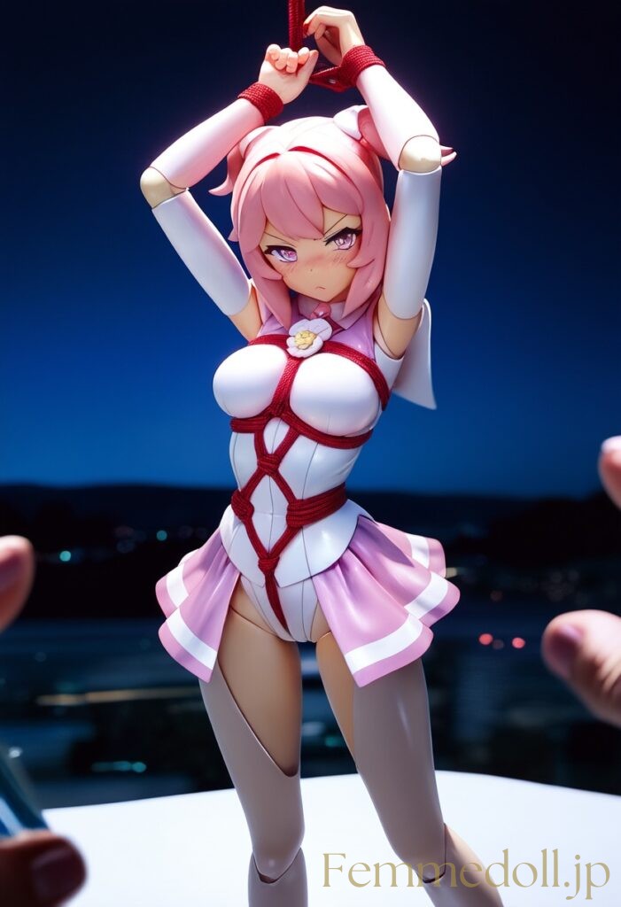魔法少女が悪の組織に捕まっちゃった風のエロフィギュアAIイラスト 6枚目