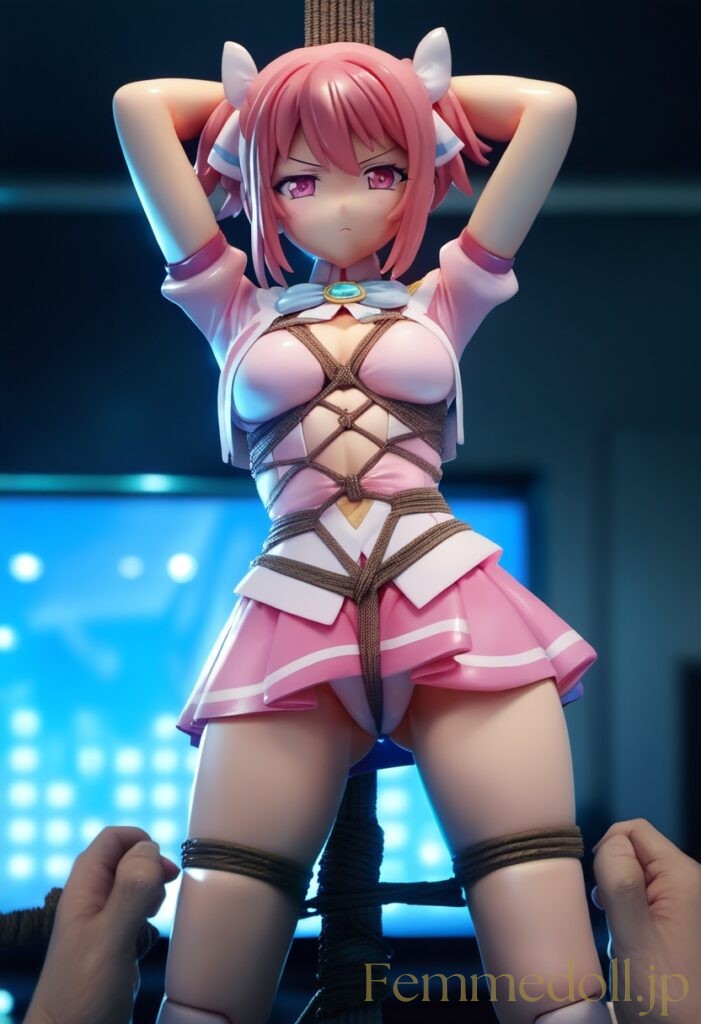 魔法少女が悪の組織に捕まっちゃった風のエロフィギュアAIイラスト 23枚目