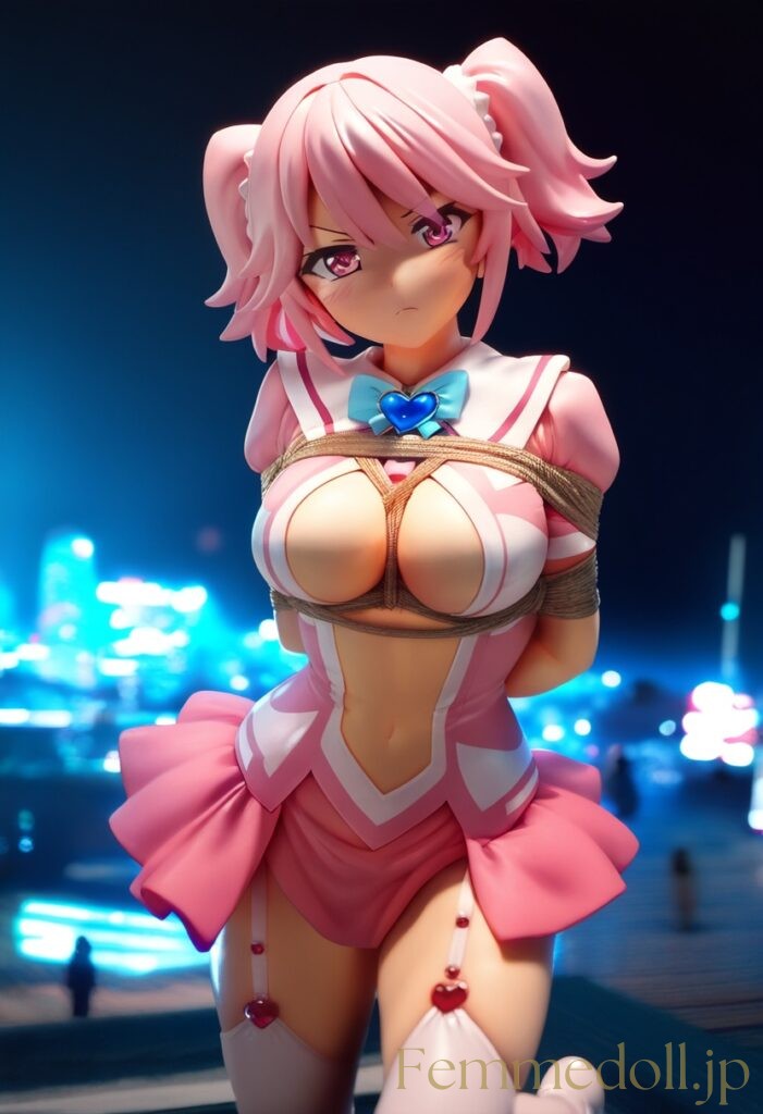 魔法少女が悪の組織に捕まっちゃった風のエロフィギュアAIイラスト 24枚目