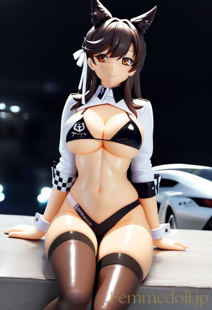 アズールレーン　愛宕(RQ)のフィギュア風エロ画像 14枚目