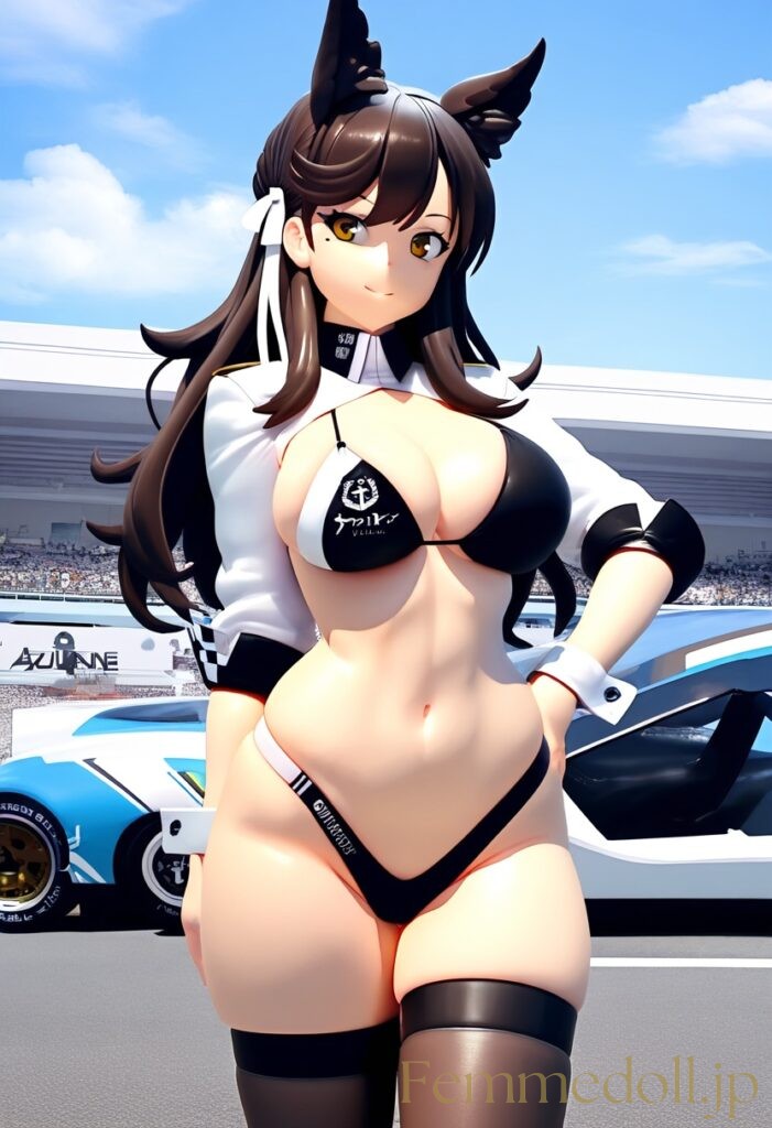 アズールレーン　愛宕(RQ)のフィギュア風エロ画像 7枚目