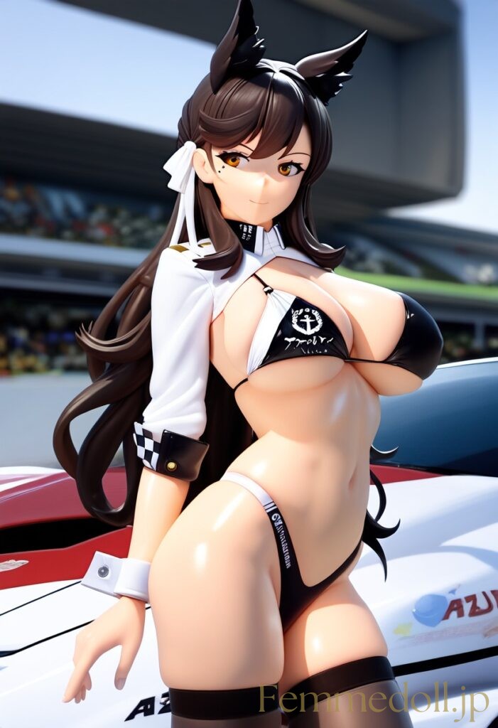 アズールレーン　愛宕(RQ)のフィギュア風エロ画像 2枚目