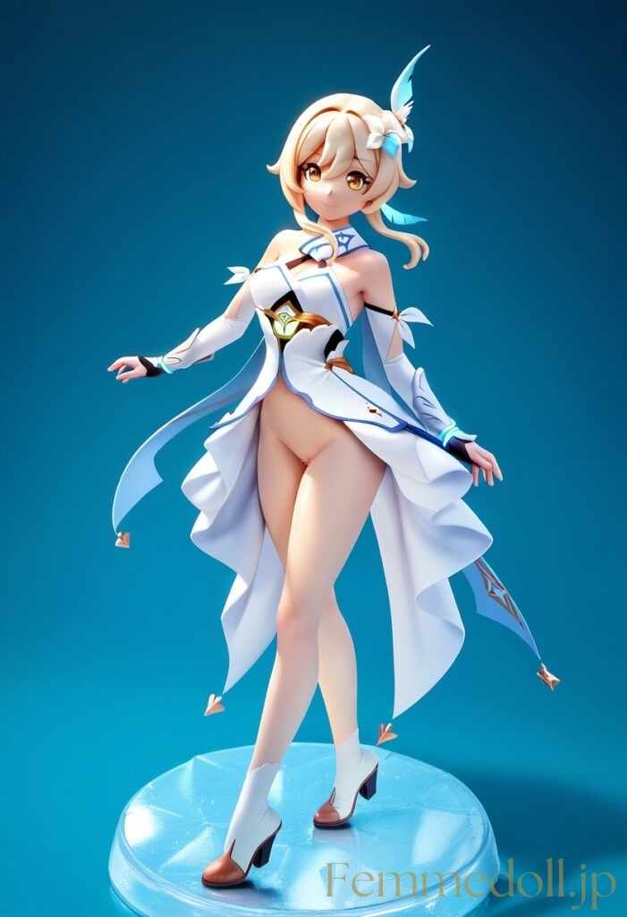 【エロ画像】原神 蛍のフィギュア風AIイラスト 15枚目