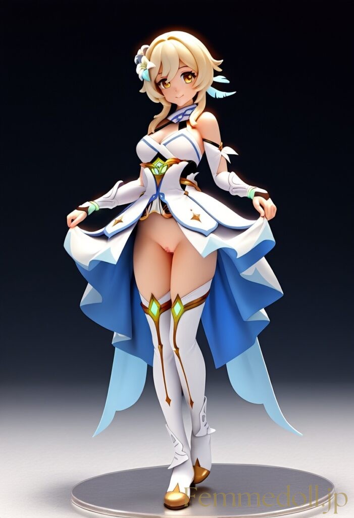 【エロ画像】原神 蛍のフィギュア風AIイラスト 6枚目