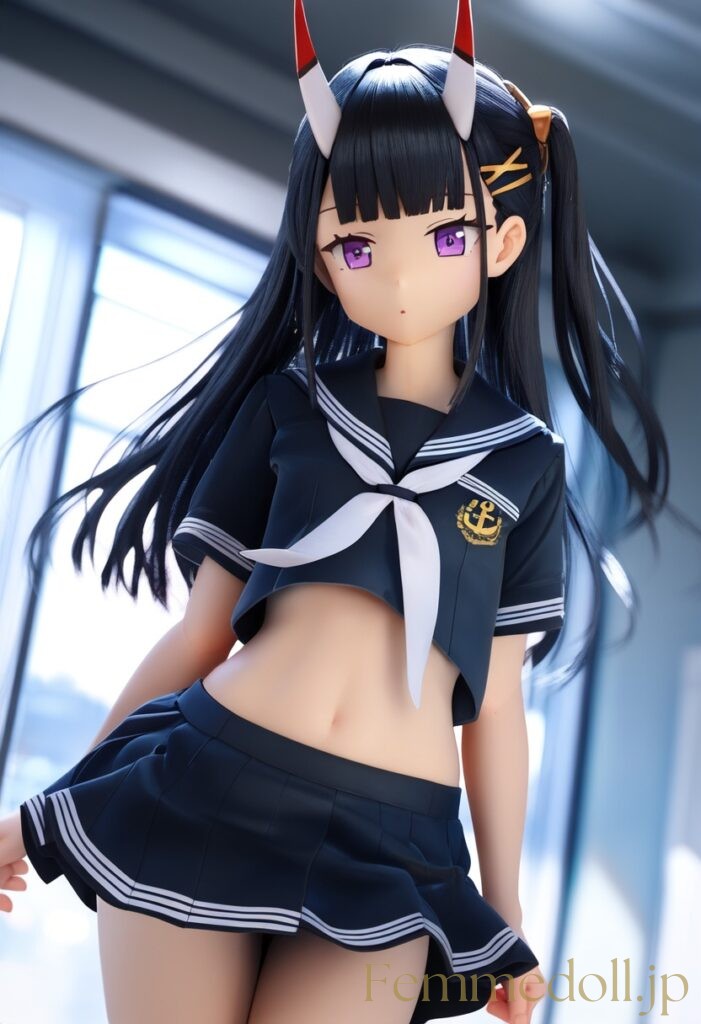 アズールレーン　能代のフィギュア風エロ画像 9枚目
