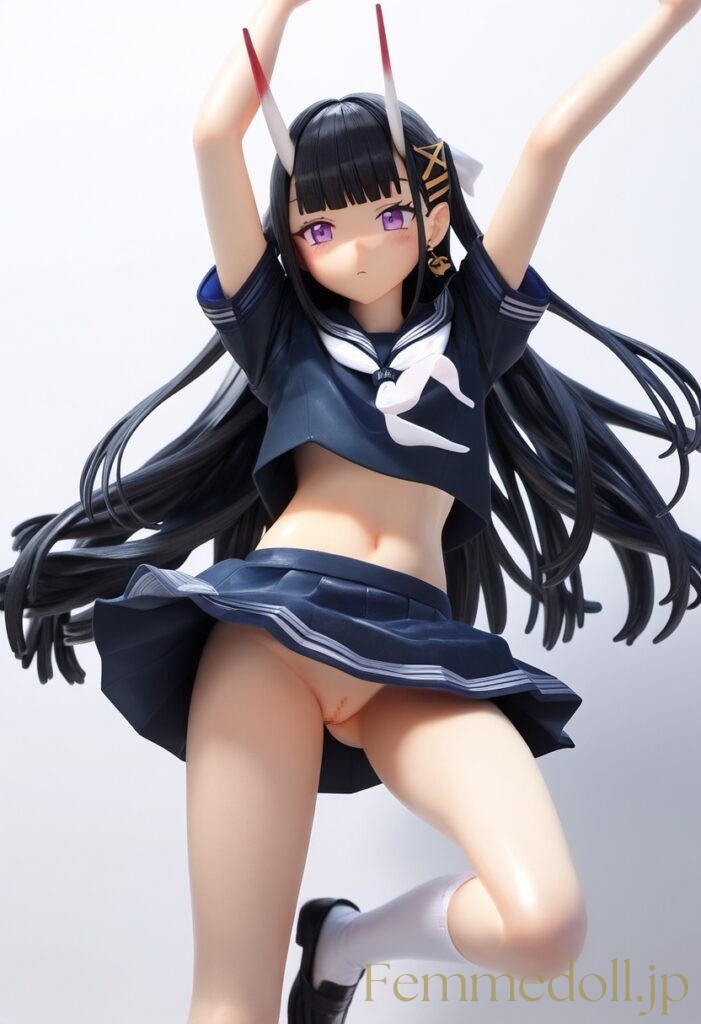 アズールレーン　能代のフィギュア風エロ画像 6枚目