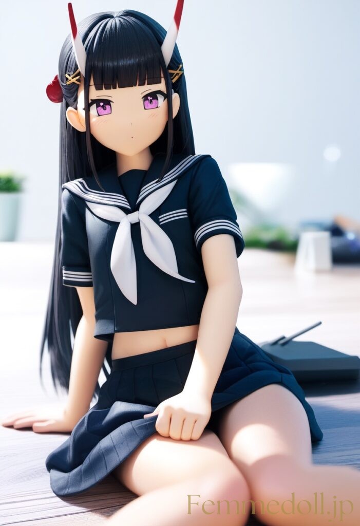 アズールレーン　能代のフィギュア風エロ画像 5枚目
