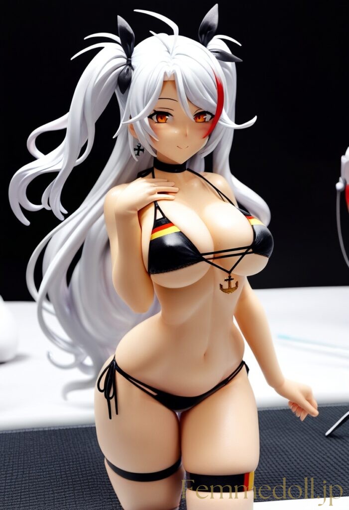 アズールレーン　プリンツ・オイゲン(ビキニ)のフィギュア風エロ画像 5枚目