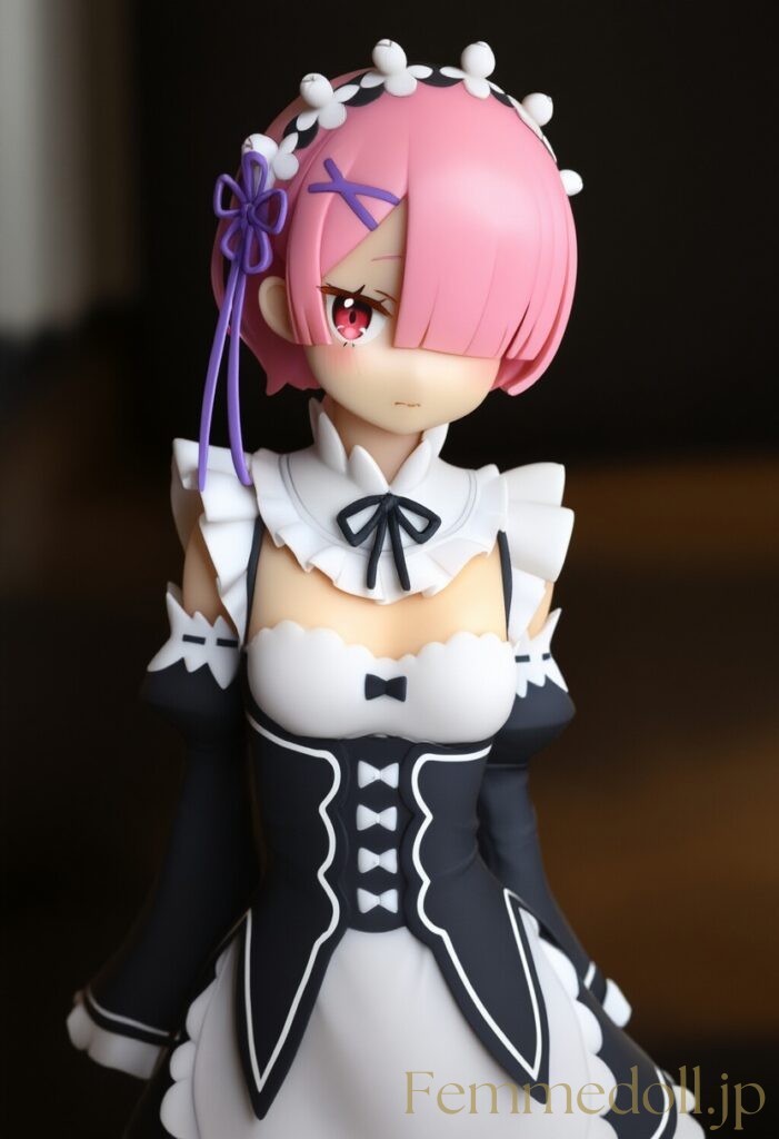 リゼロ　ラムのフィギュア風AIイラスト 9枚目