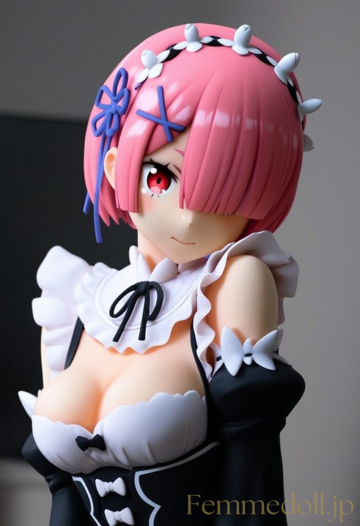 リゼロ　ラムのフィギュア風AIイラスト 12枚目