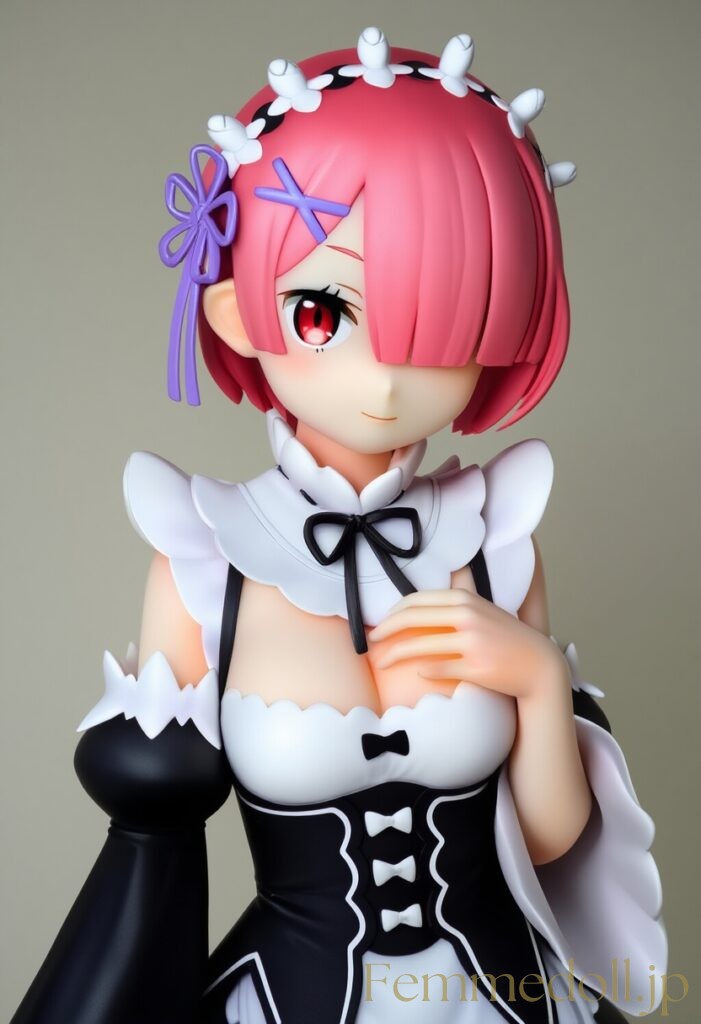 リゼロ　ラムのフィギュア風AIイラスト 3枚目