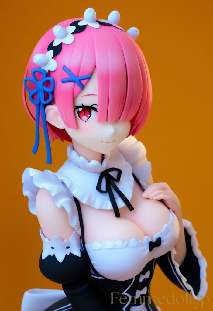 リゼロ　ラムのフィギュア風AIイラスト 2枚目