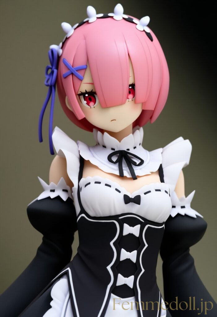 リゼロ　ラムのフィギュア風AIイラスト 8枚目