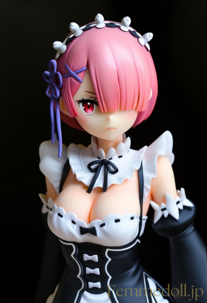 リゼロ　ラムのフィギュア風AIイラスト 5枚目