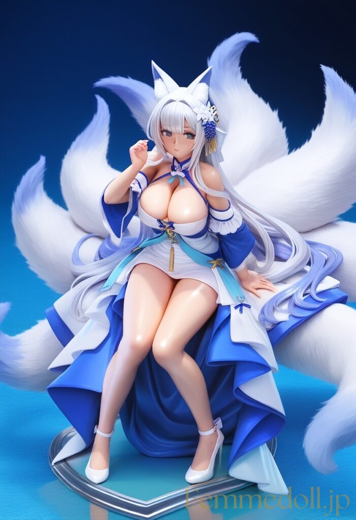アズールレーン　信濃（ドレス）のフィギュア風エロ画像 20枚目