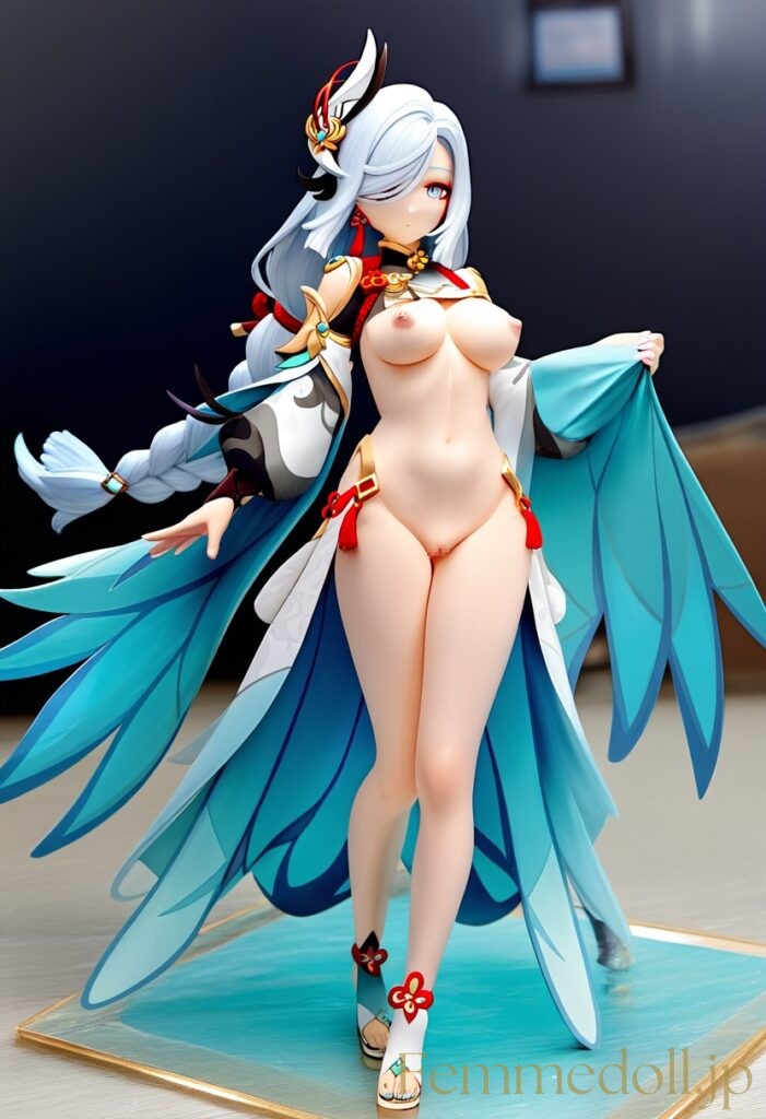 【エロ画像】原神 申鶴のフィギュア風AIイラスト 9枚目