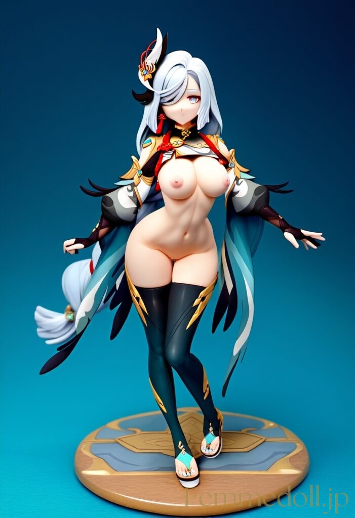 【エロ画像】原神 申鶴のフィギュア風AIイラスト 2枚目