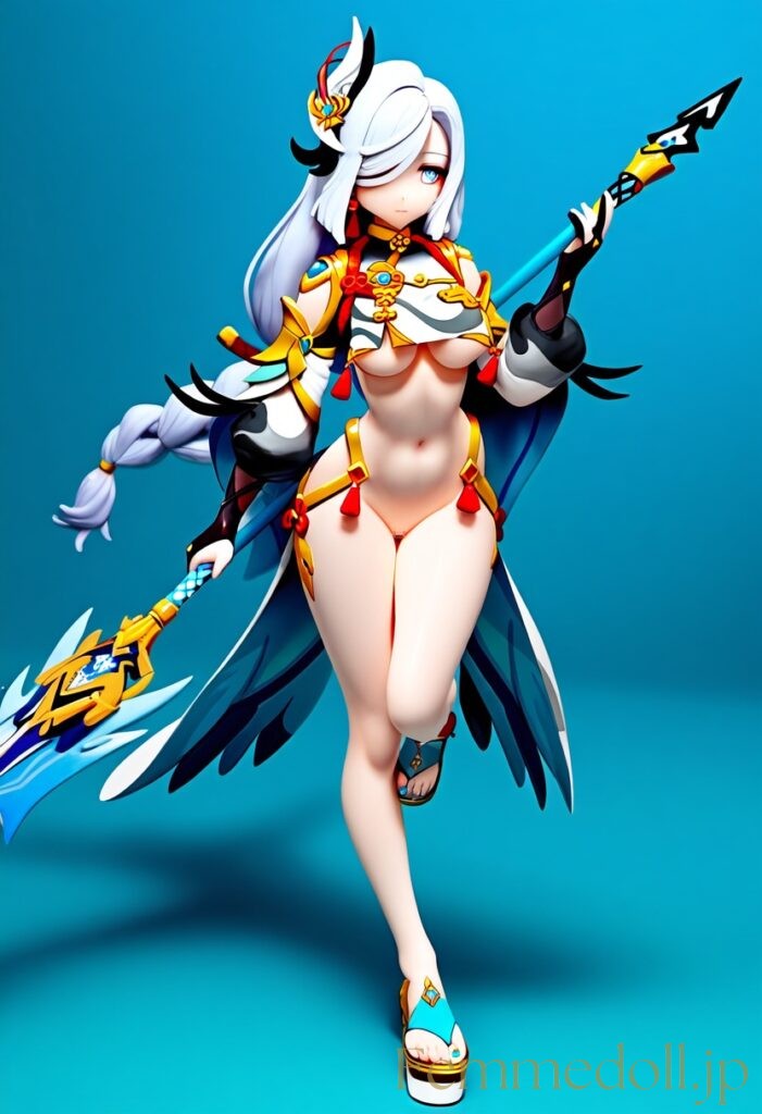 【エロ画像】原神 申鶴のフィギュア風AIイラスト 7枚目