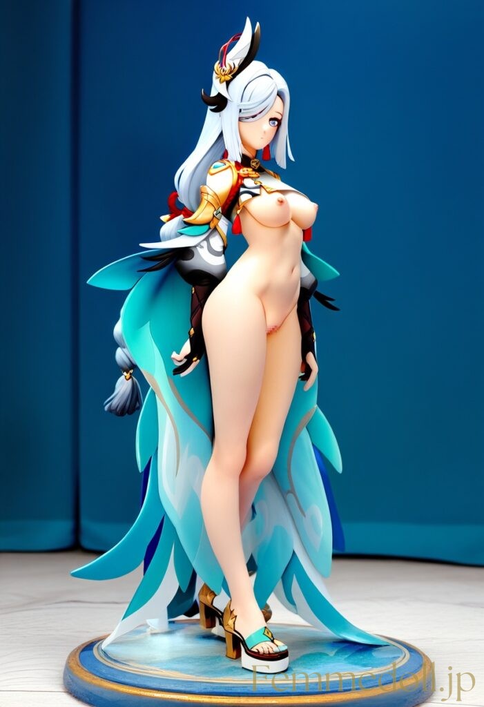 【エロ画像】原神 申鶴のフィギュア風AIイラスト 29枚目