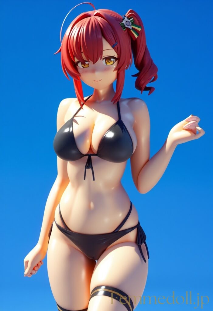 アズールレーン　ザラ（ビキニ）のフィギュア風エロ画像 12枚目