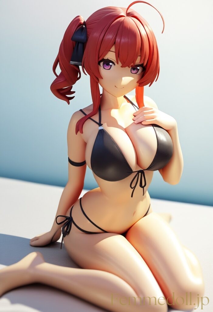 アズールレーン　ザラ（ビキニ）のフィギュア風エロ画像 19枚目