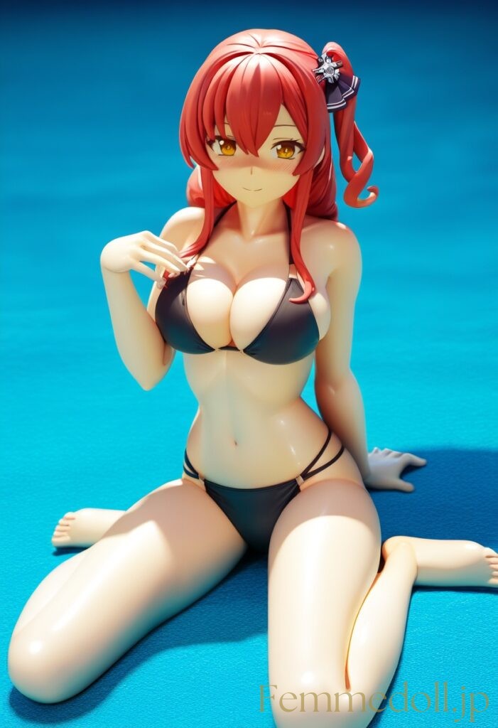 アズールレーン　ザラ（ビキニ）のフィギュア風エロ画像 8枚目