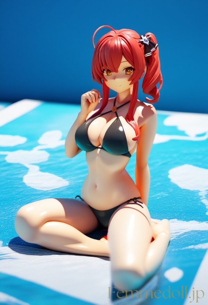 アズールレーン　ザラ（ビキニ）のフィギュア風エロ画像 10枚目