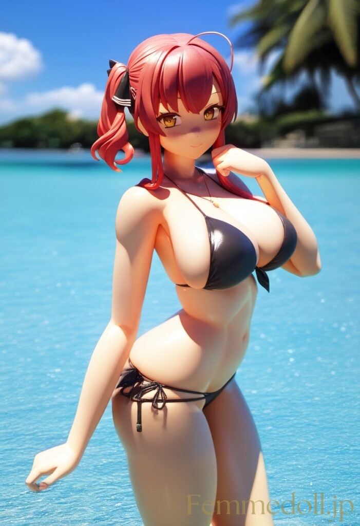アズールレーン　ザラ（ビキニ）のフィギュア風エロ画像 7枚目