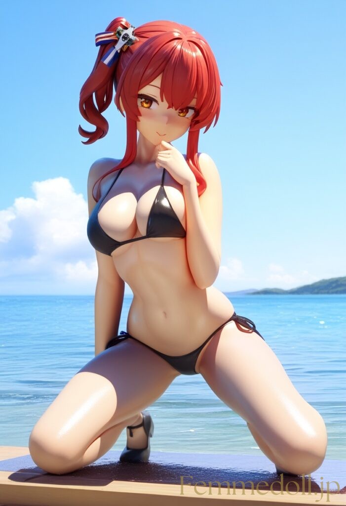 アズールレーン　ザラ（ビキニ）のフィギュア風エロ画像 22枚目