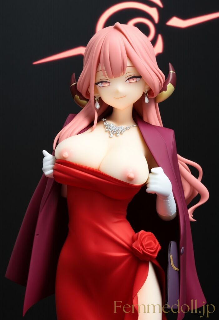 ブルーアーカイブ　アル(ドレス)のフィギュア風AIエロ画像 26枚目