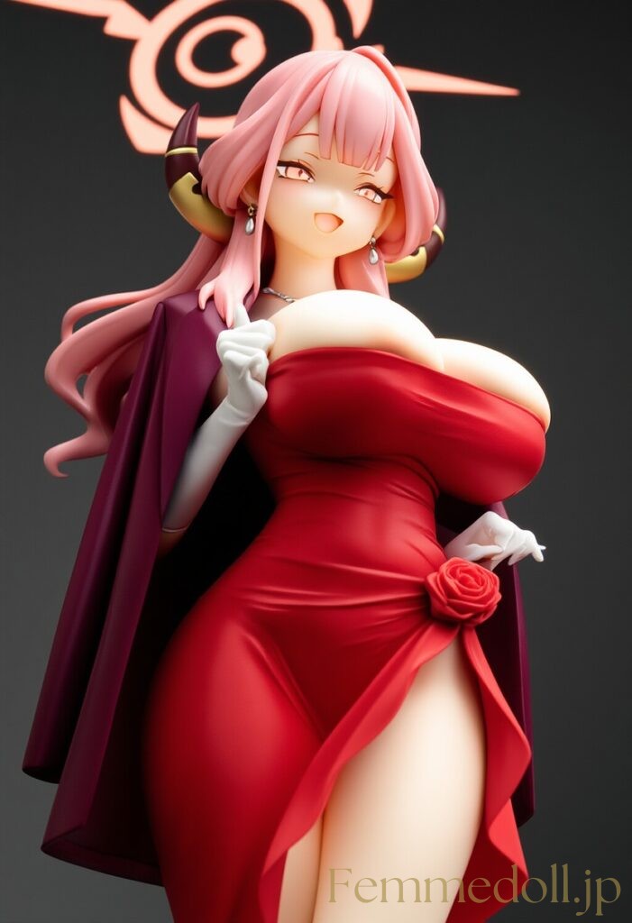 ブルーアーカイブ　アル(ドレス)のフィギュア風AIエロ画像 16枚目