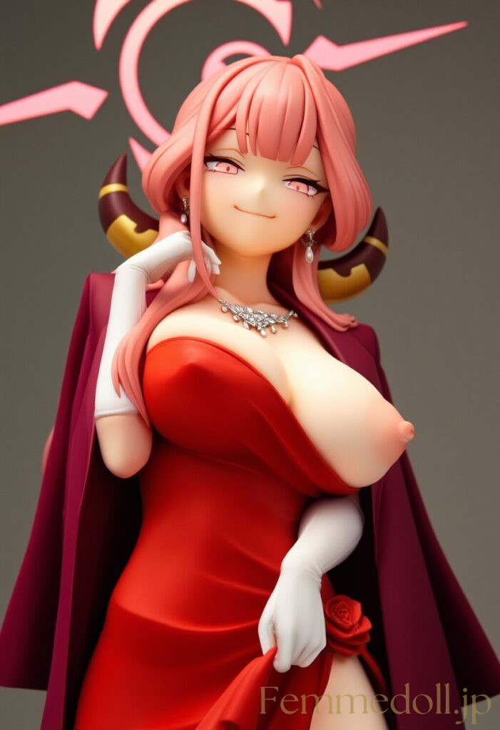 ブルーアーカイブ　アル(ドレス)のフィギュア風AIエロ画像 17枚目