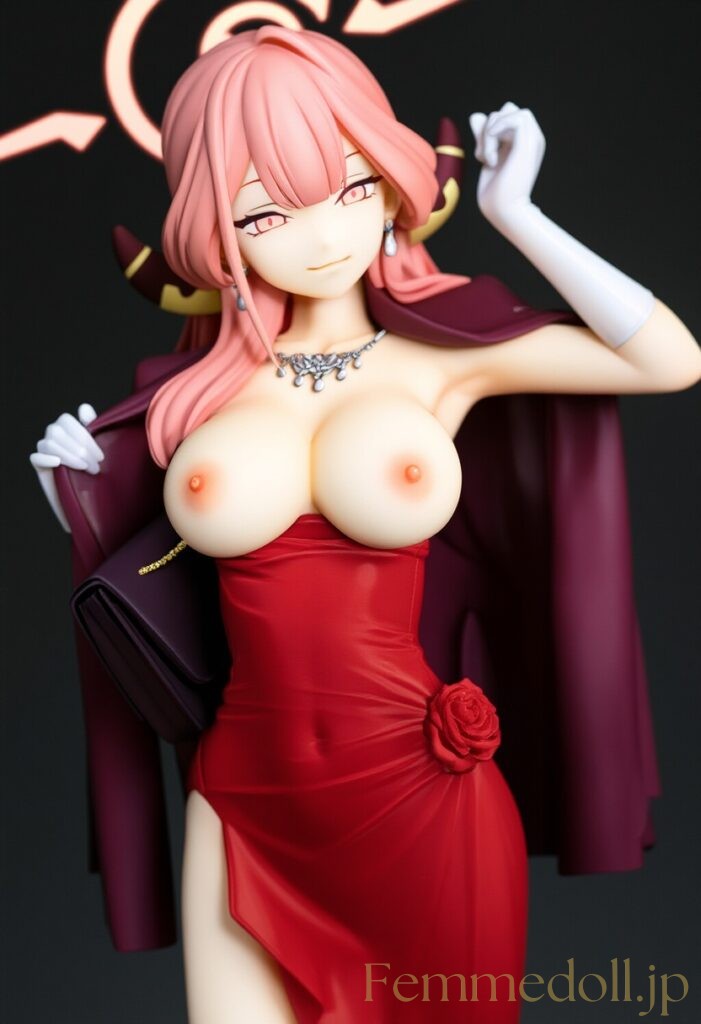 ブルーアーカイブ　アル(ドレス)のフィギュア風AIエロ画像 22枚目