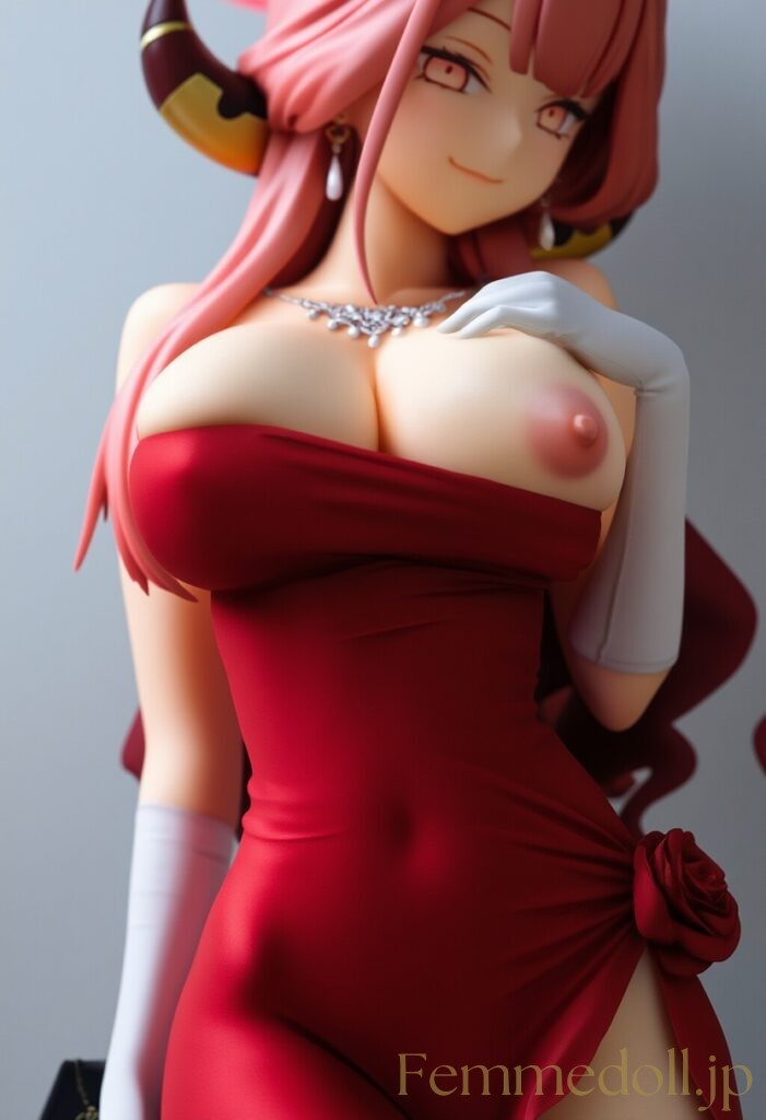 ブルーアーカイブ　アル(ドレス)のフィギュア風AIエロ画像 30枚目