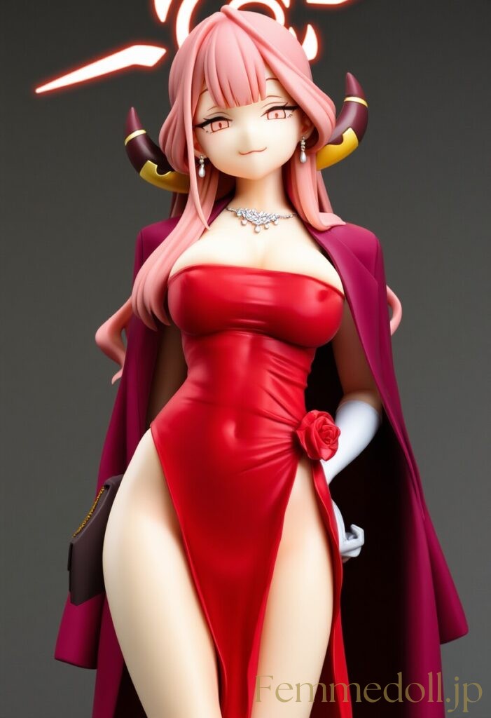 ブルーアーカイブ　アル(ドレス)のフィギュア風AIエロ画像 33枚目