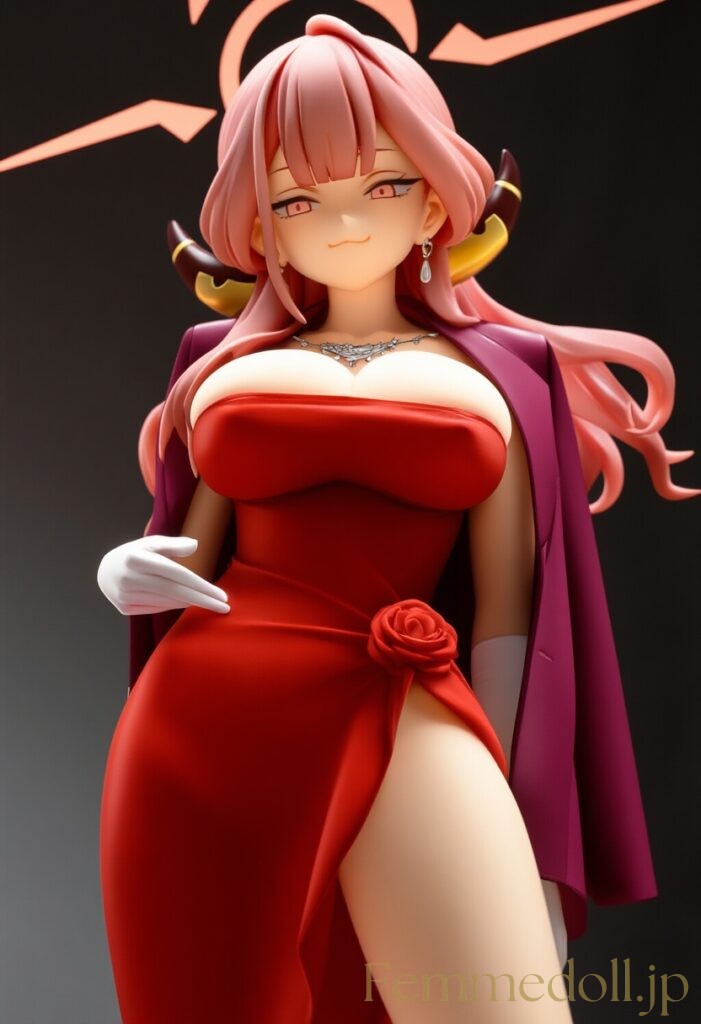 ブルーアーカイブ　アル(ドレス)のフィギュア風AIエロ画像 28枚目