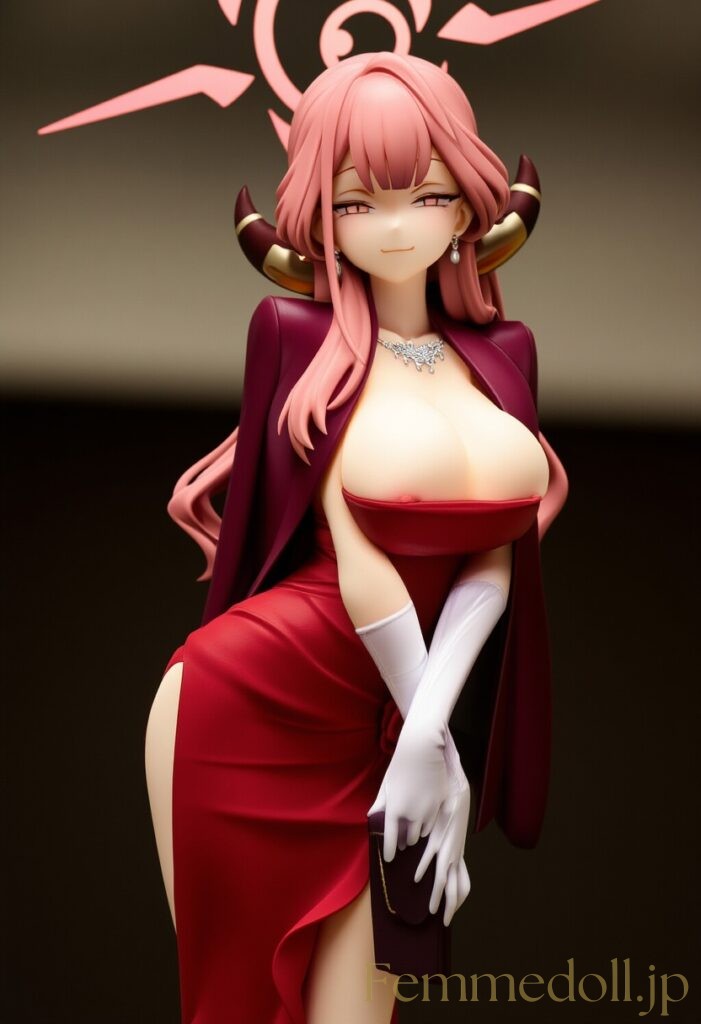 ブルーアーカイブ　アル(ドレス)のフィギュア風AIエロ画像 25枚目