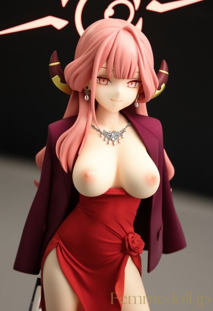 ブルーアーカイブ　アル(ドレス)のフィギュア風AIエロ画像 21枚目