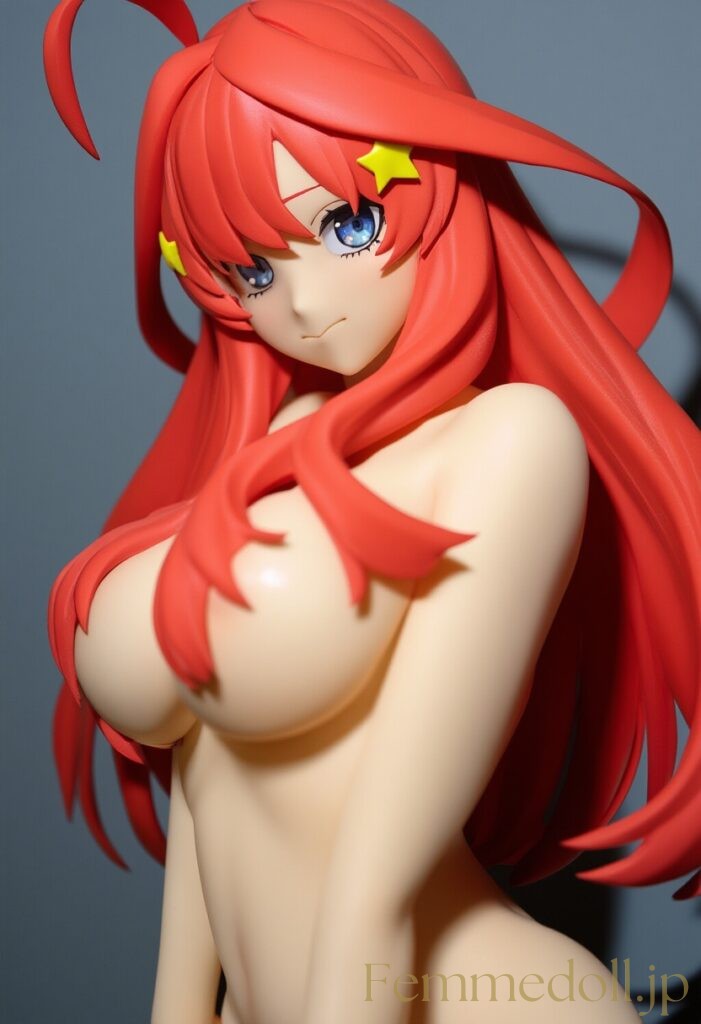 五等分の花嫁　中野五月のフィギュア風のAIエロ画像 3枚目