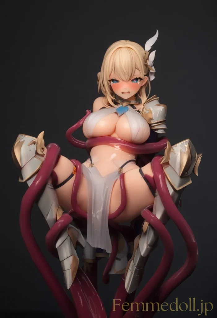 「くっ…！こんな恥辱…っ！！」高潔な女騎士が快楽の泥沼にハマる触手エロ画像 21枚目