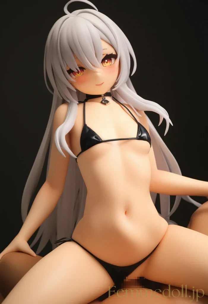 「もう我慢できない…！」貧乳ちゃんなのに攻めすぎマイクロビキニで誘惑してきて…【エロ画像】 4枚目